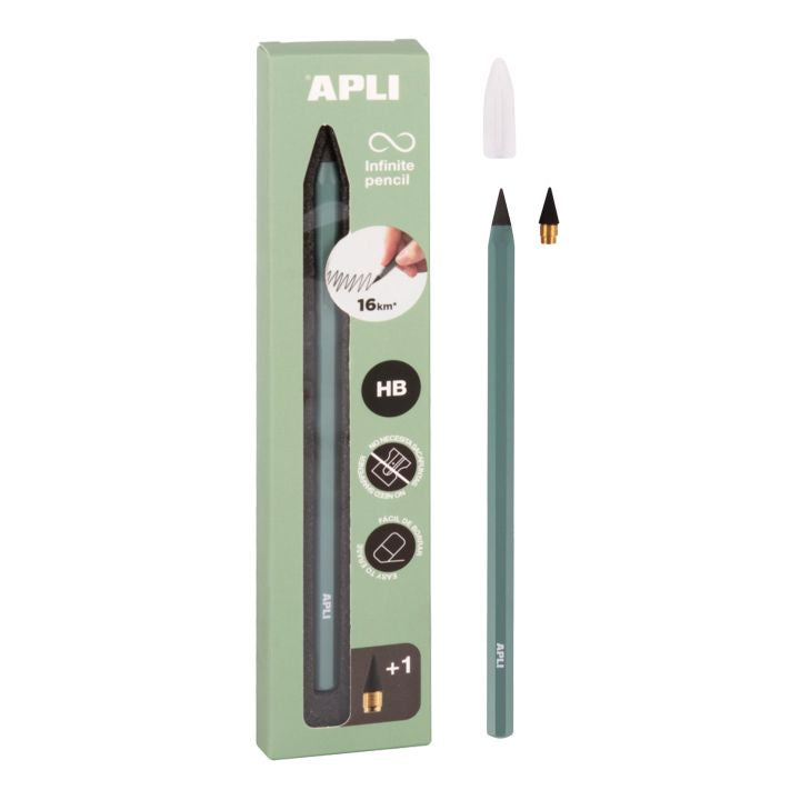 Matita APLI HB senza fine – Verde