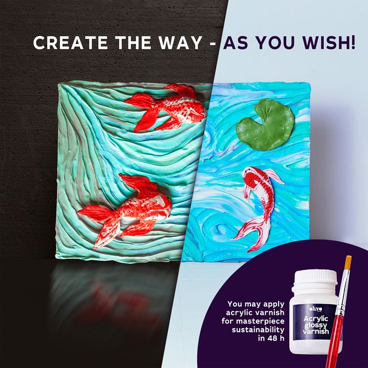 OKTO Set creativo 3D "Pesce" 30 x 40 cm