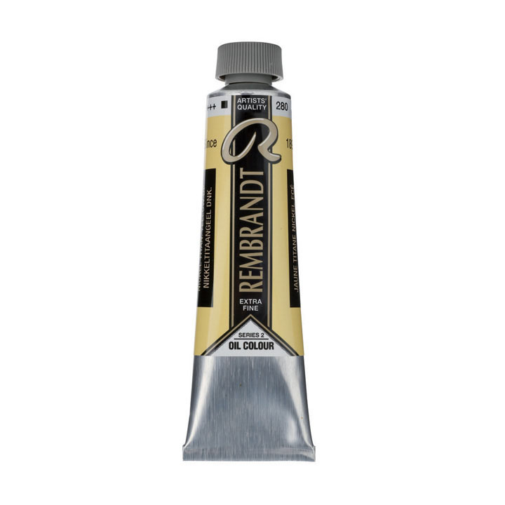 Colore ad olio Rembrandt 40 ml – Nickel Titanium Yellow Deep