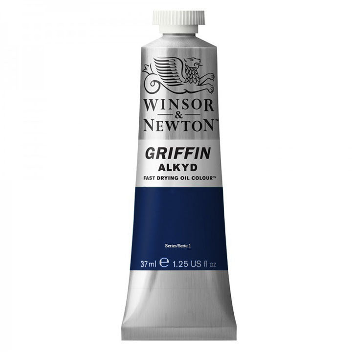 Colore ad olio a rapida essiccazione Winsor & Newton Griffin Alkyd 37 ml – Prussian Blue