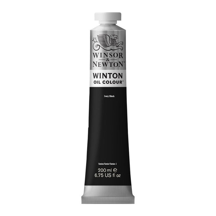 Colore ad olio Winsor & Newton Winton 200 ml – Ivory Black