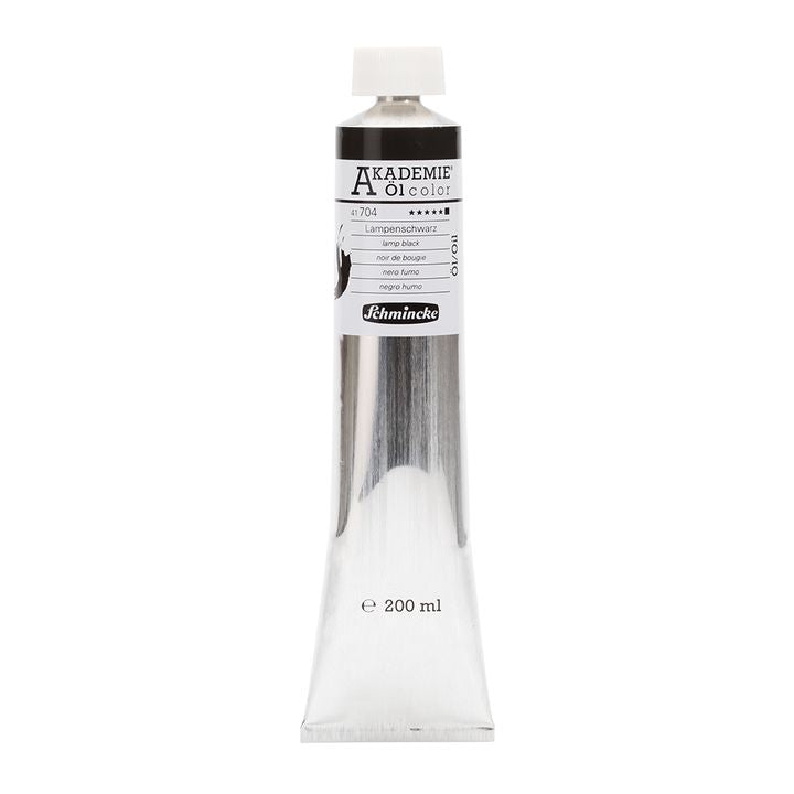 Colori ad olio Schmincke AKADEMIE 200 ml | vari colori - 704 nero lampada