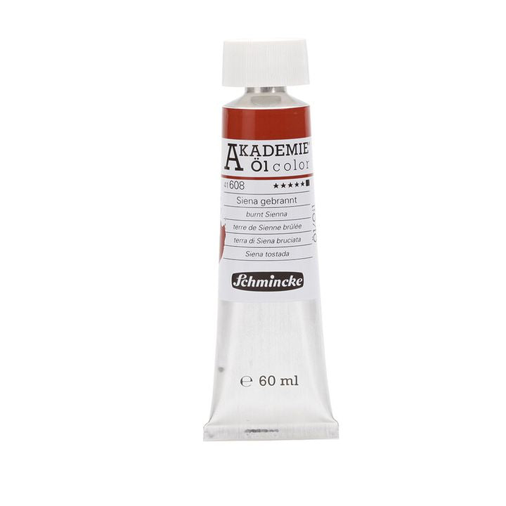 Vernici ad olio Schmincke AKADEMIE 60 ml – 608 Terra di Siena Bruciata