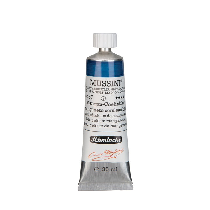 Colori ad olio Schmincke MUSSINI 35 ml – 487 blu cielo manganese