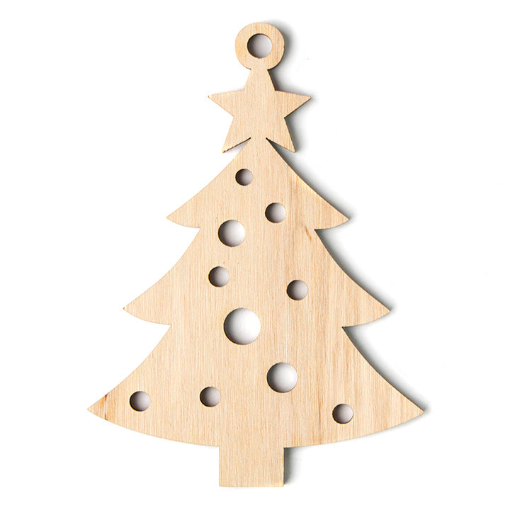 Ornamento natalizio in legno - confezione di 5 pezzi - MXH702st | misure diverse