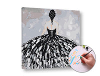 Paint by Numbers - Donna in abito nero