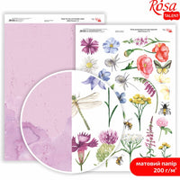 Carte per scrapbooking Wild Flowers A4 – No. 8