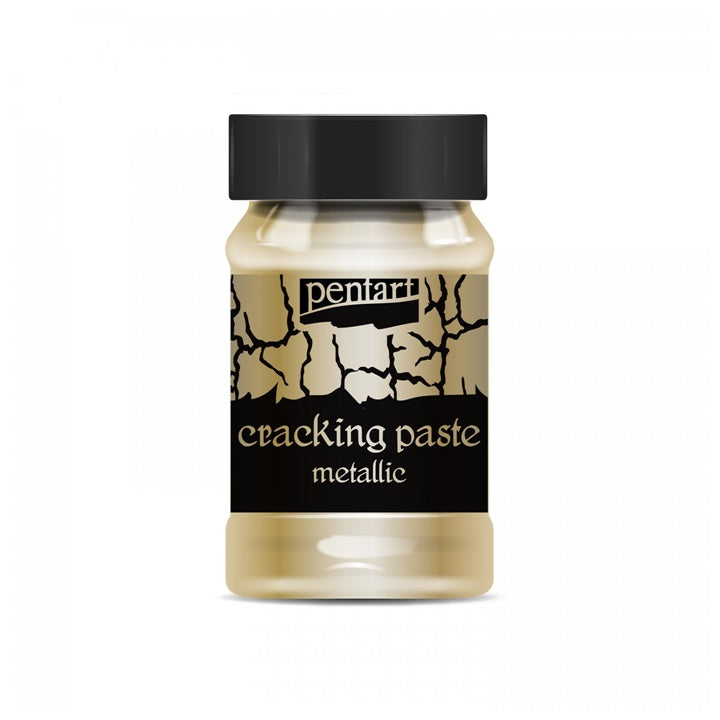 Pasta con l'effetto di crepe metallic Pentart 100 ml | colori diversi