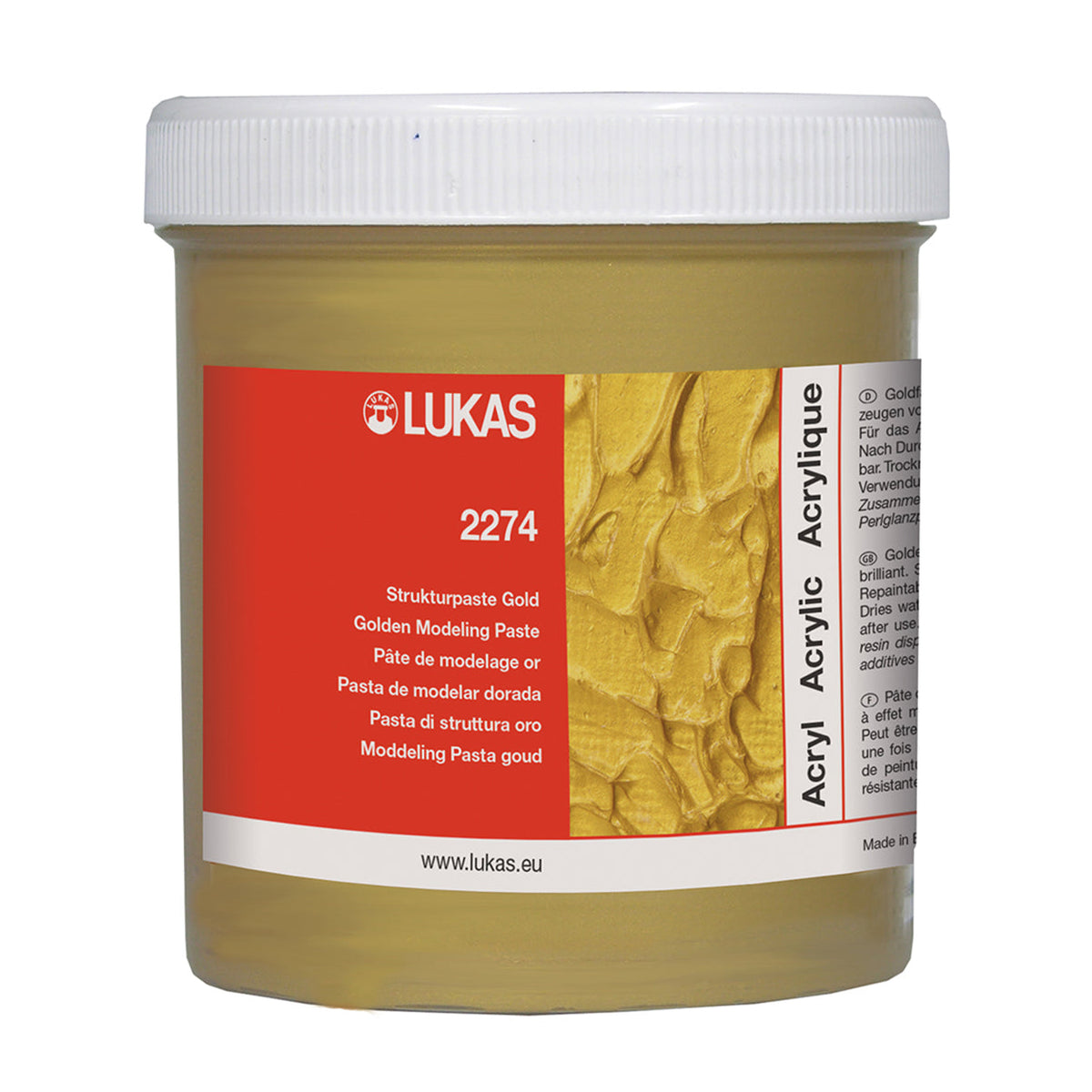 Pasta strutturale LUKAS metallica 250 ml – oro