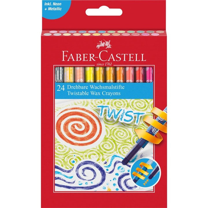 Pastelli a cera Faber Castell Twist | set diversi