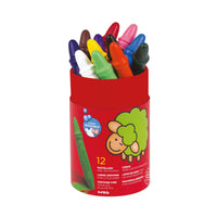 Pastelli a cera grandi GIOTTO be-be 12 pz in tubo di cartone