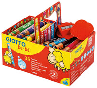 Pastelli a cera grandi tondi GIOTTO be-bè confezione scuola