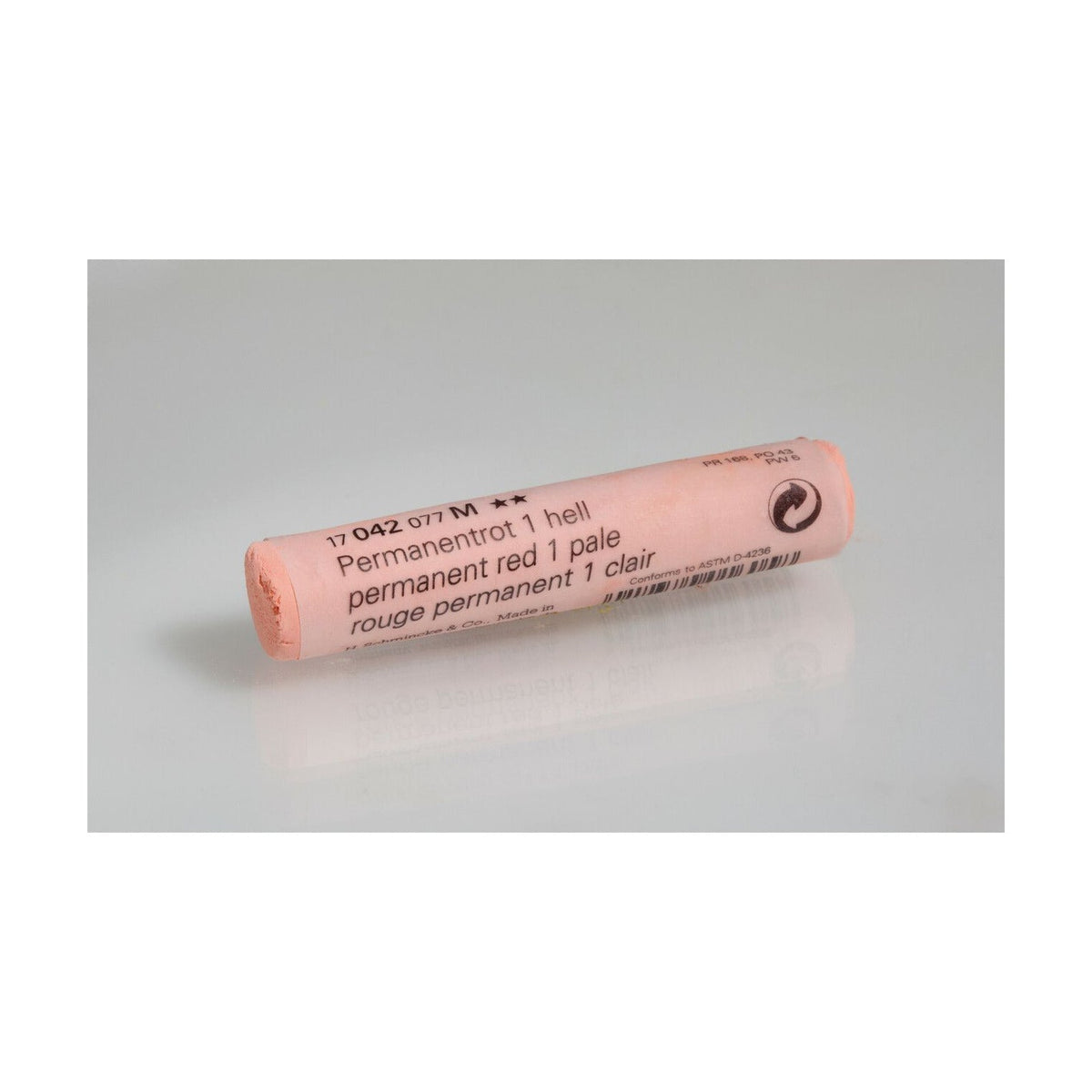 Pastello morbido Schmincke FINEST EXTRA-SOFT – Serie 1 – 042 M permanent red 1 pale