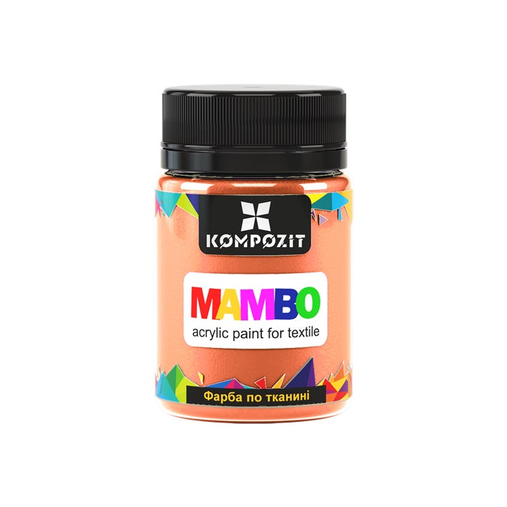 MAMBO Pittura acrilica pastello per tessuti e pelle 50ml – 106 pesca