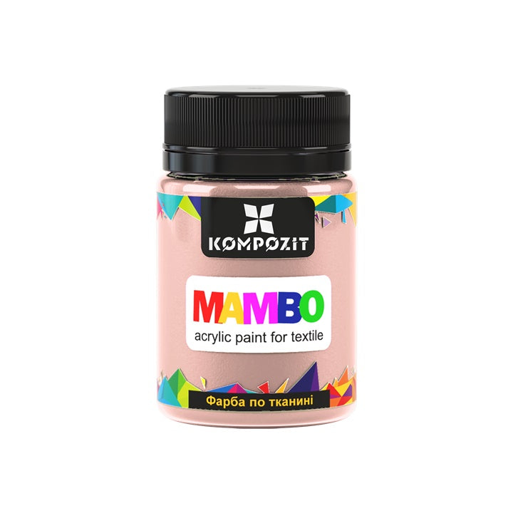 MAMBO Pittura acrilica pastello per tessuti e pelle 50ml – 109 beige caramello