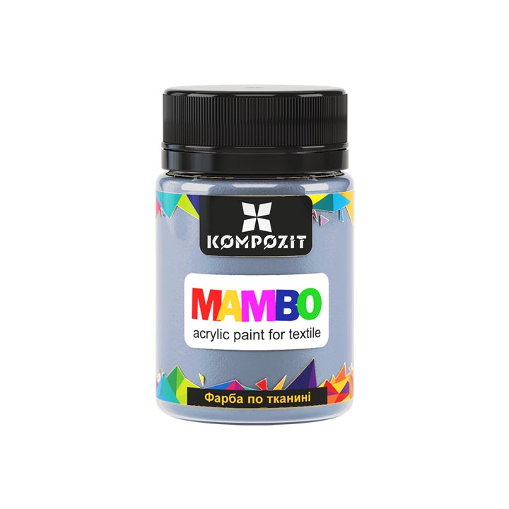 MAMBO Pittura acrilica pastello per tessuti e pelle 50ml – 115 vapore blu