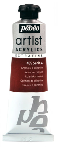 Colore acrilico Pebeo Artist 37 ml – Cremisi d'alizarina