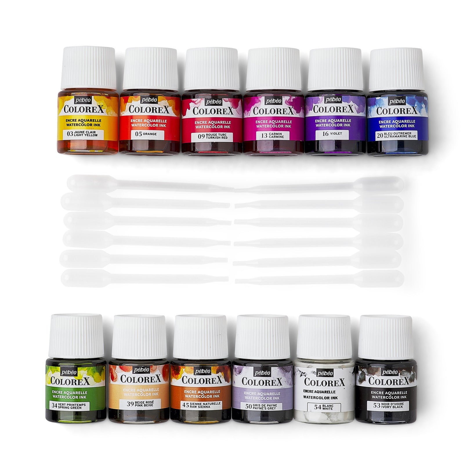 Pebeo Colorex set di colori ad acquerello 12 x 20 ml