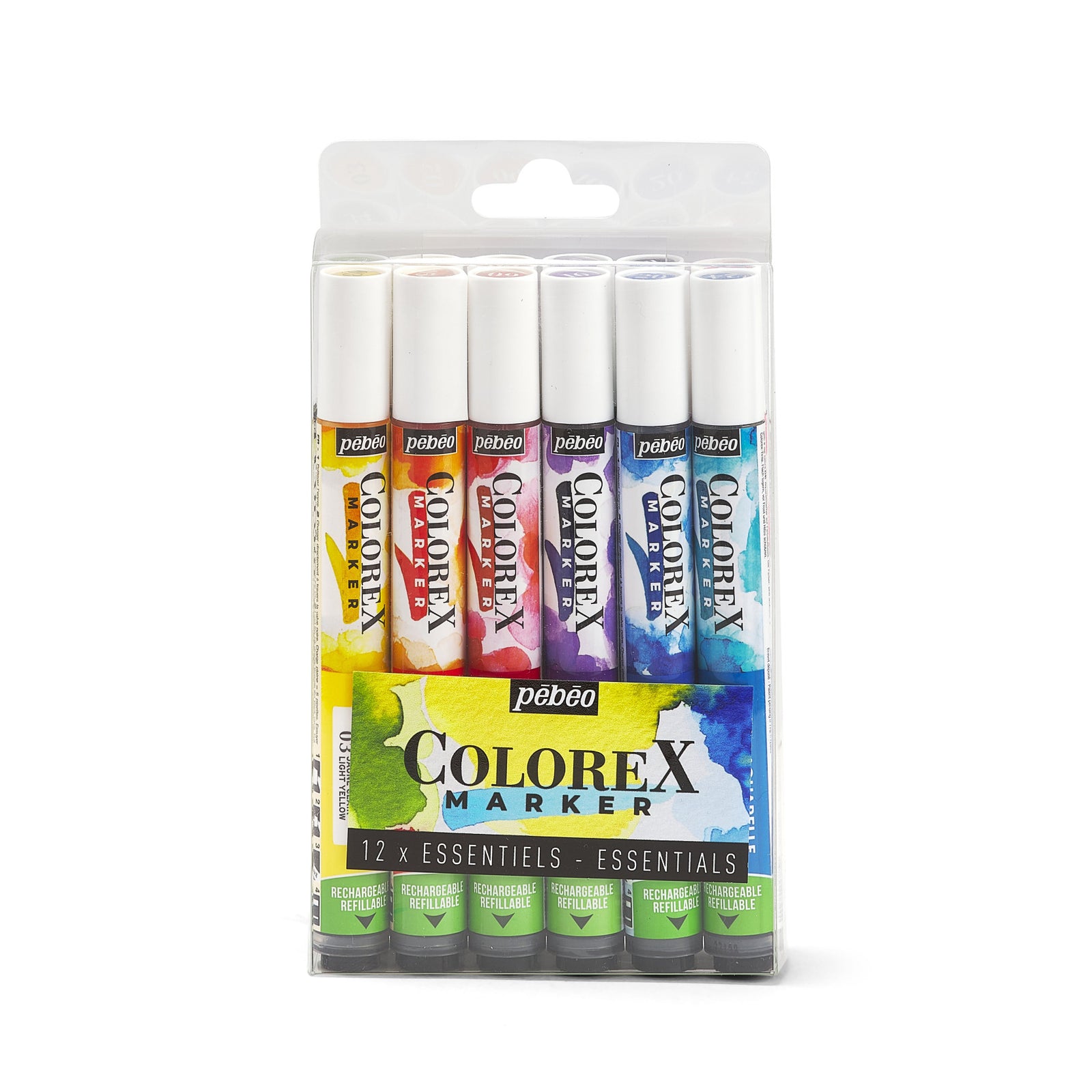 Pebeo Colorex set di pennarelli acquerellabili 12 pz