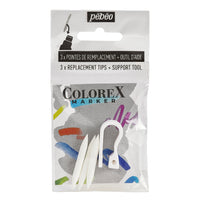 Pebeo Colorex set di punte di ricambio per pennarelli 1 mm – 3 pz
