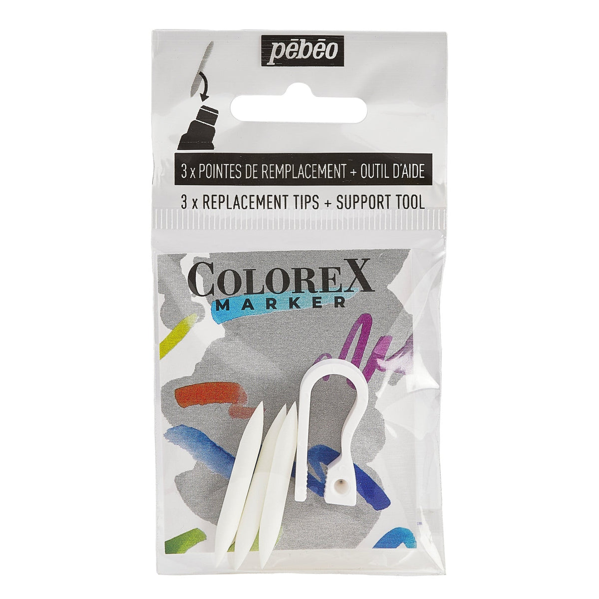 Pebeo Colorex set di punte di ricambio per pennarelli 1 mm – 3 pz