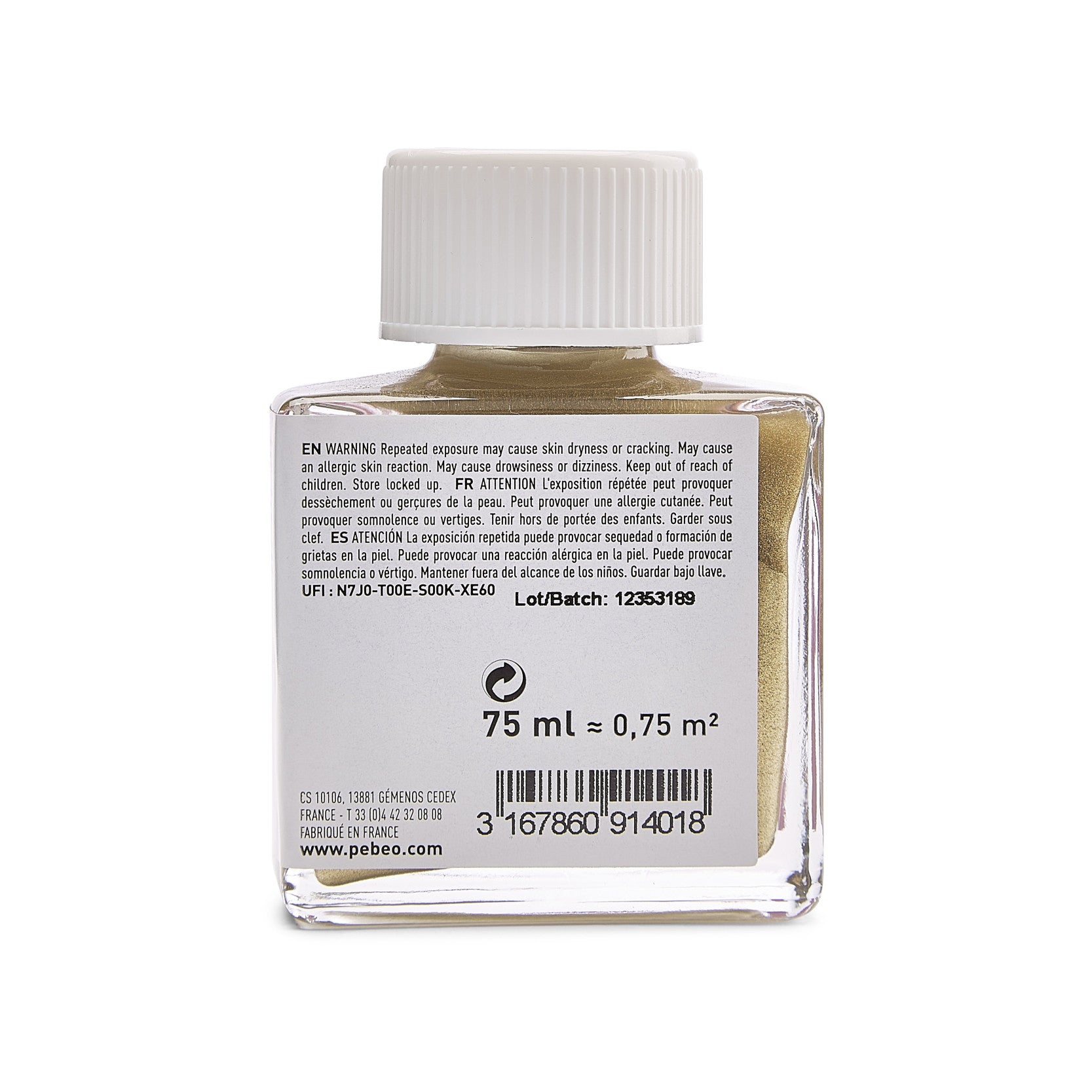 Colore acrilico decorativo Pebeo Deco lucido 75 ml - oro