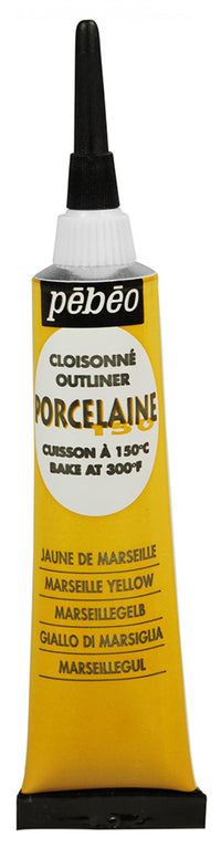 Pebeo Porcelaine 150 contorno a rilievo per porcellana 20 ml – Giallo di Marsiglia