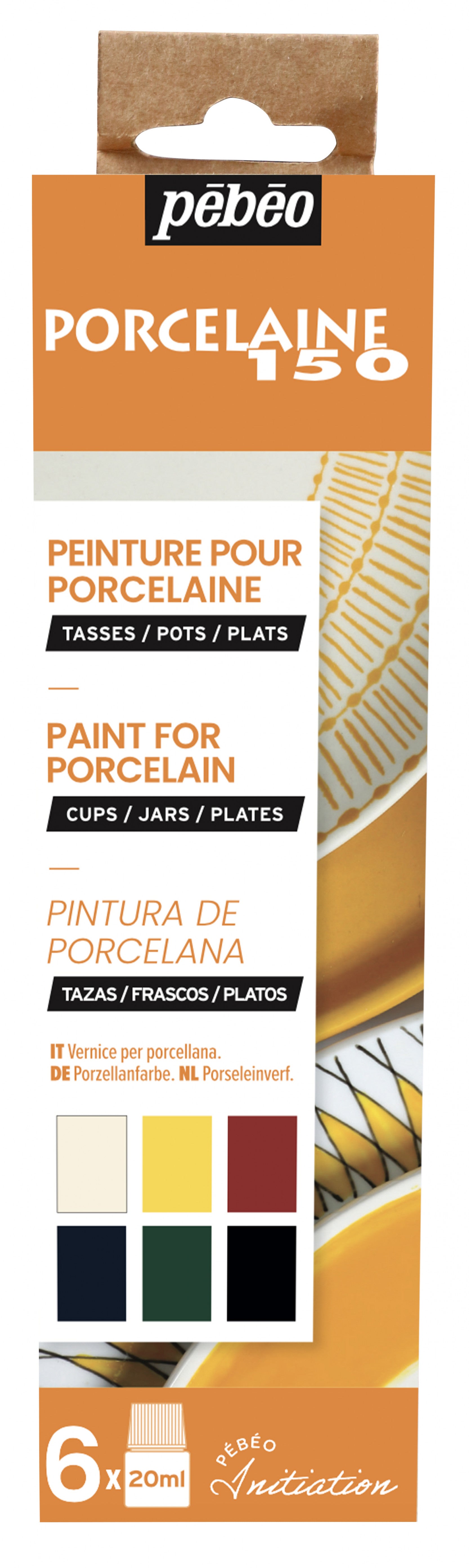 PEBEO Porcelaine 150 set di colori per porcellana 6 x 20 ml
