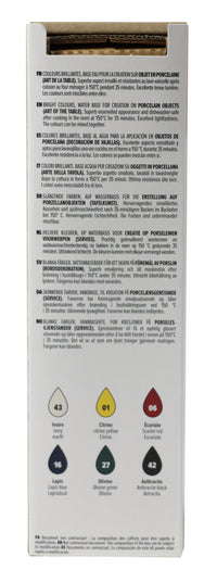 PEBEO Porcelaine 150 set di colori per porcellana 6 x 20 ml