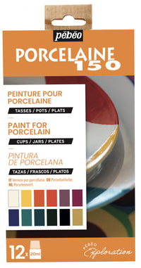 Pebeo Porcelaine 150 set di colori per porcellana 12 x 20 ml Exploration 1