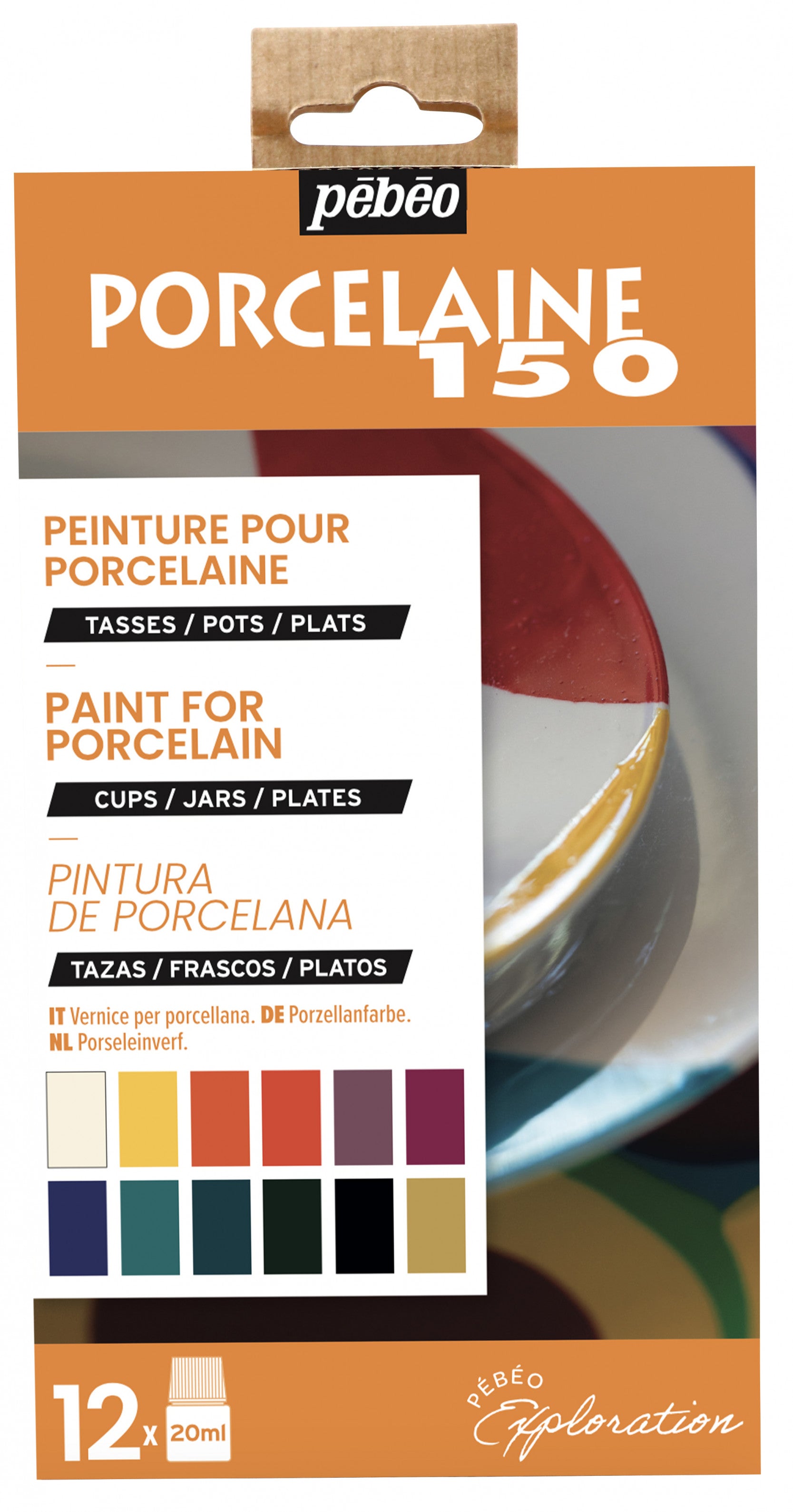 Pebeo Porcelaine 150 set di colori per porcellana 12 x 20 ml Exploration 1