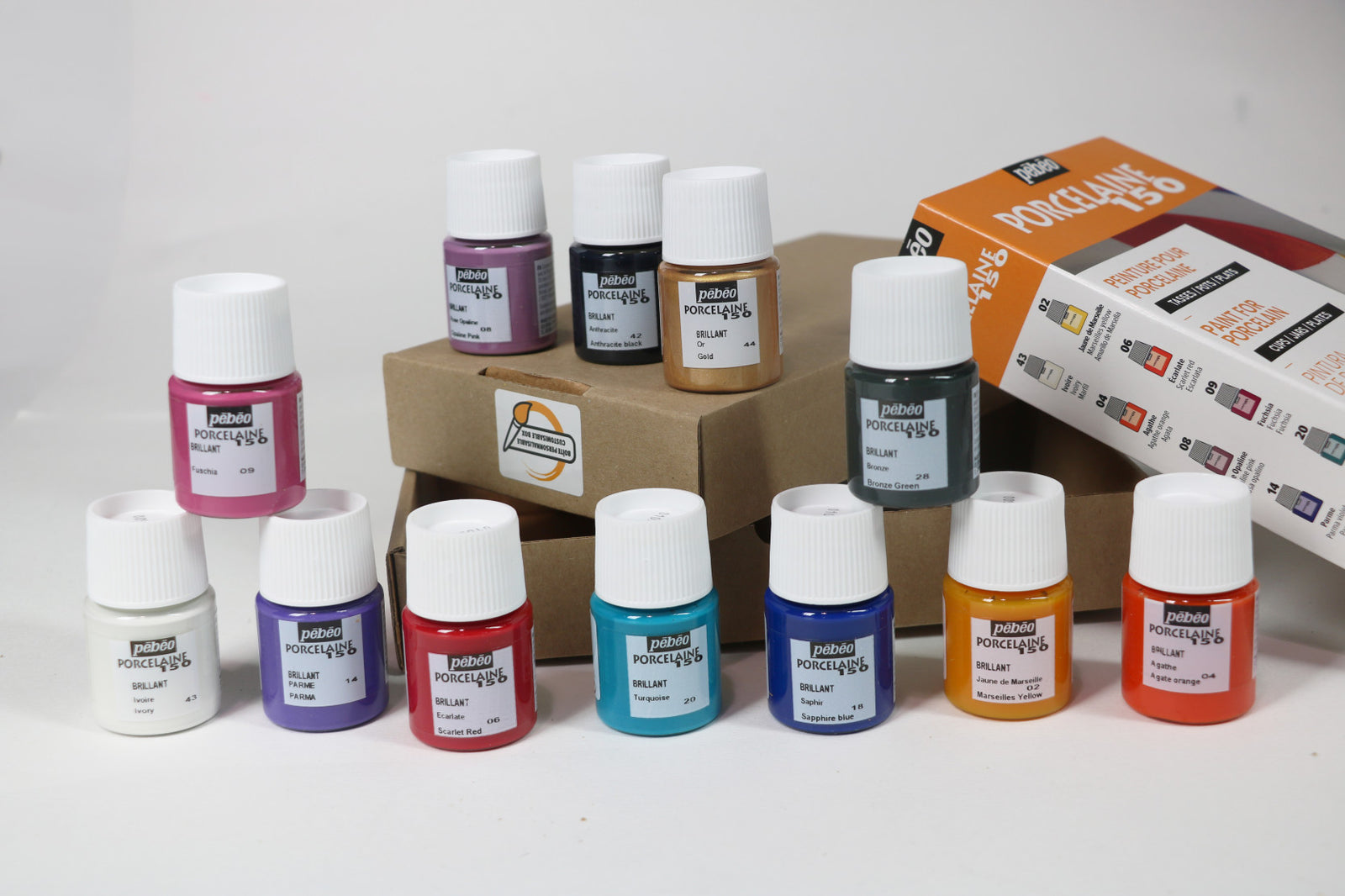 Pebeo Porcelaine 150 set di colori per porcellana 12 x 20 ml Exploration 1