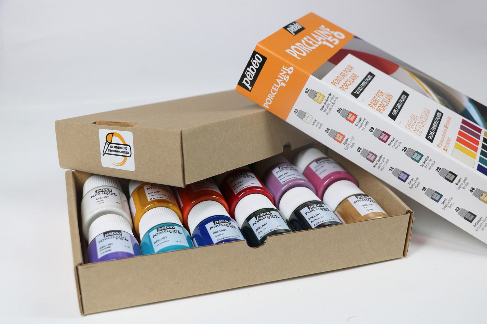 Pebeo Porcelaine 150 set di colori per porcellana 12 x 20 ml Exploration 1