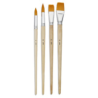 Set di pennelli per acquerello PEBEO – 4 pz piatti e tondi