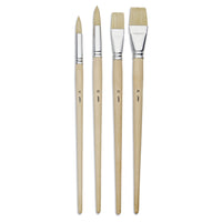 Pebeo set di pennelli universali Golden Taklon 4 pz piatti e tondi