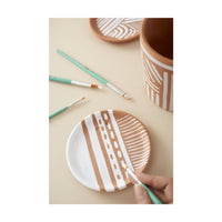 PÉBÉO Set di 6 pennelli tondi per acrilico