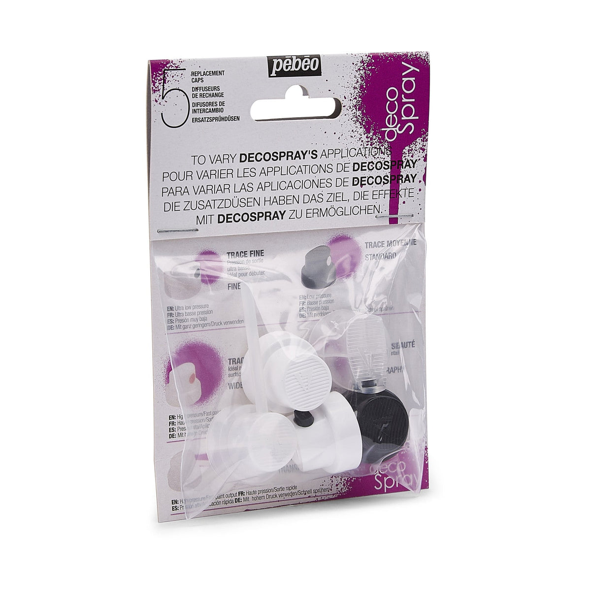 Pebeo set di erogatori di ricambio per spray – 5 pz