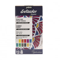 Pebeo Setacolor set di colori coprenti per tessuti 12 x 20 ml