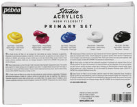 Pebeo Studio Acrylic set di colori acrilici 5 x 100 ml