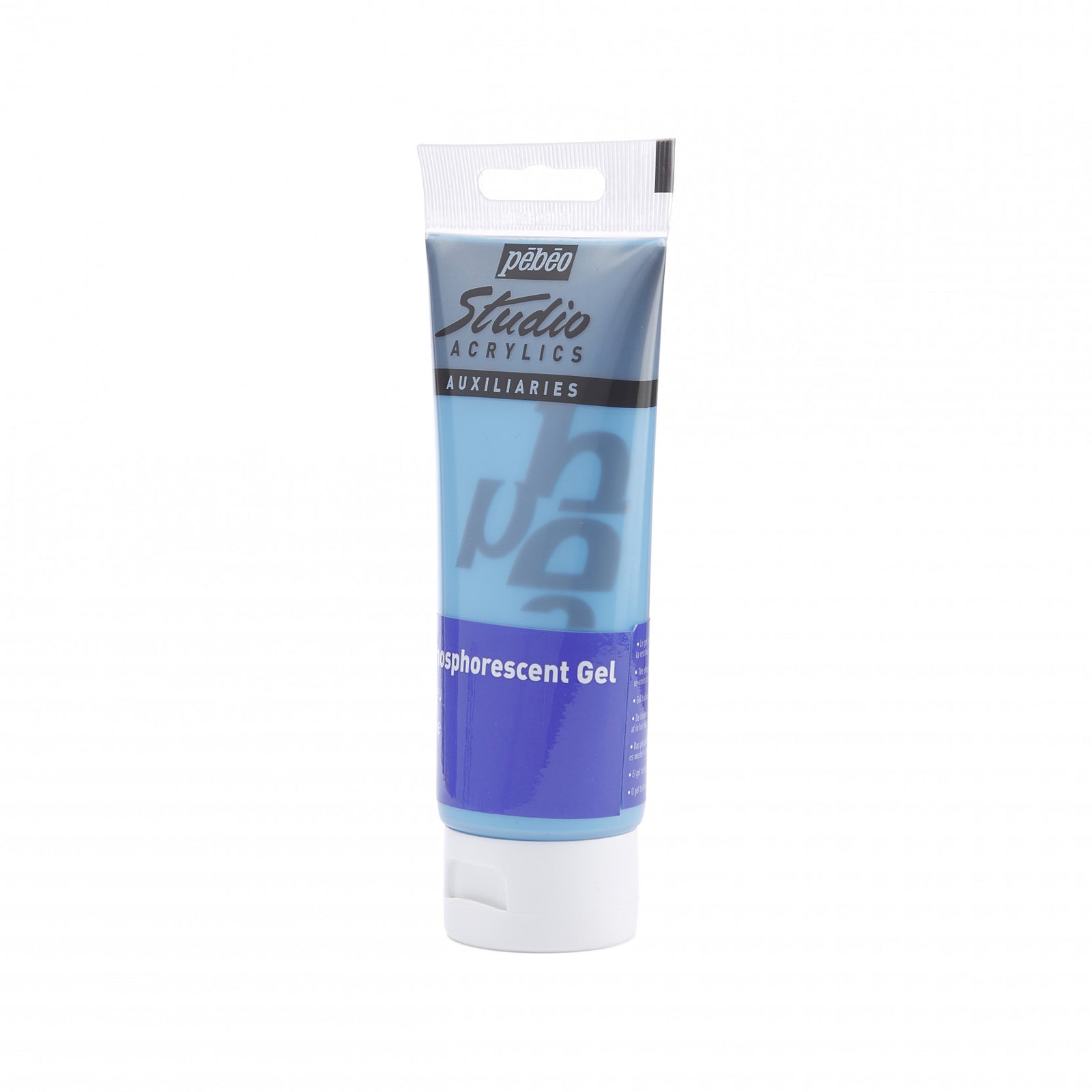 Pebeo Studio gel acrilico 100 ml Phosphorescent Blue