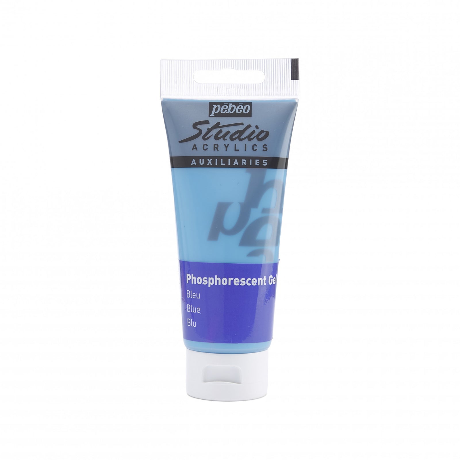 Pebeo Studio gel acrilico 100 ml Phosphorescent Blue