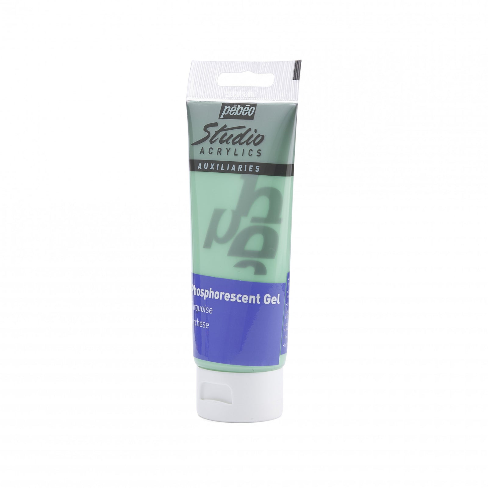 Pebeo Studio gel acrilico 100 ml Phosphorescent Turquoise