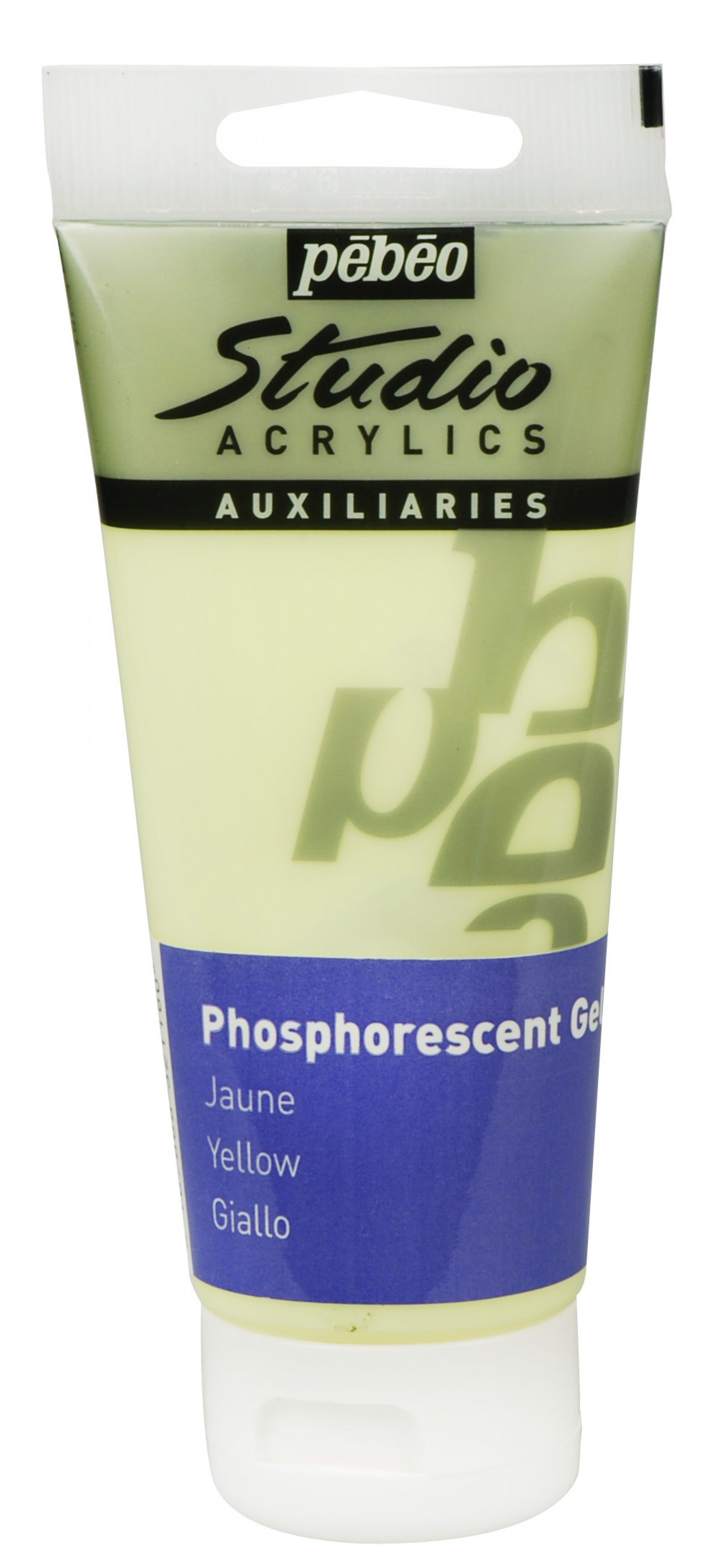 Pebeo Studio gel acrilico 100 ml Phosphorescent Yellow