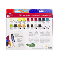 Pebeo Studio XL set di colori a olio 20 x 20 ml con pennello