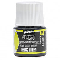 Colore per vetro effetto vetrata Pebeo Vitrea 160 lucido 45 ml – Nero Inchiostro