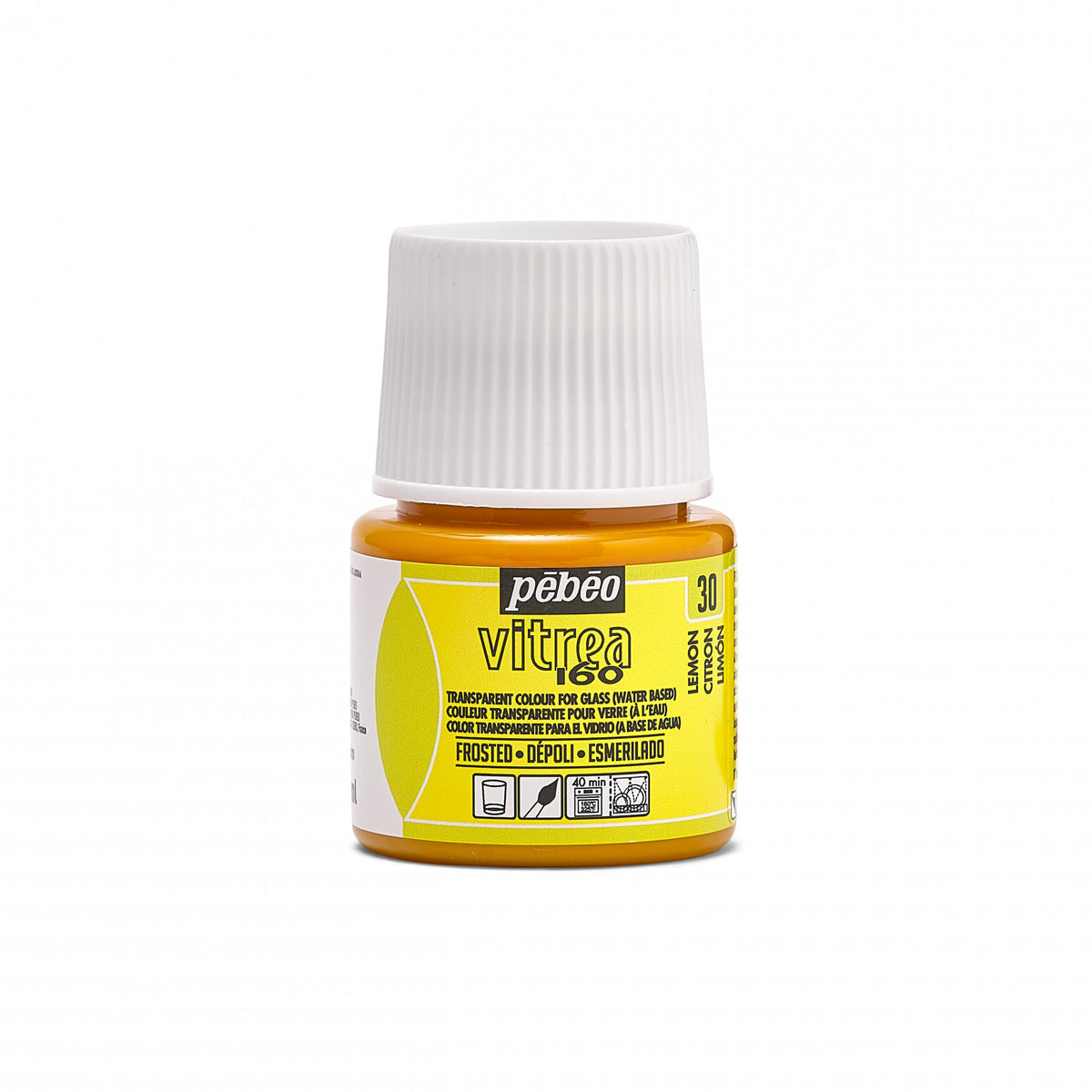 Pebeo Vitrea 160 colore per vetro effetto vetrata 45 ml – Limone