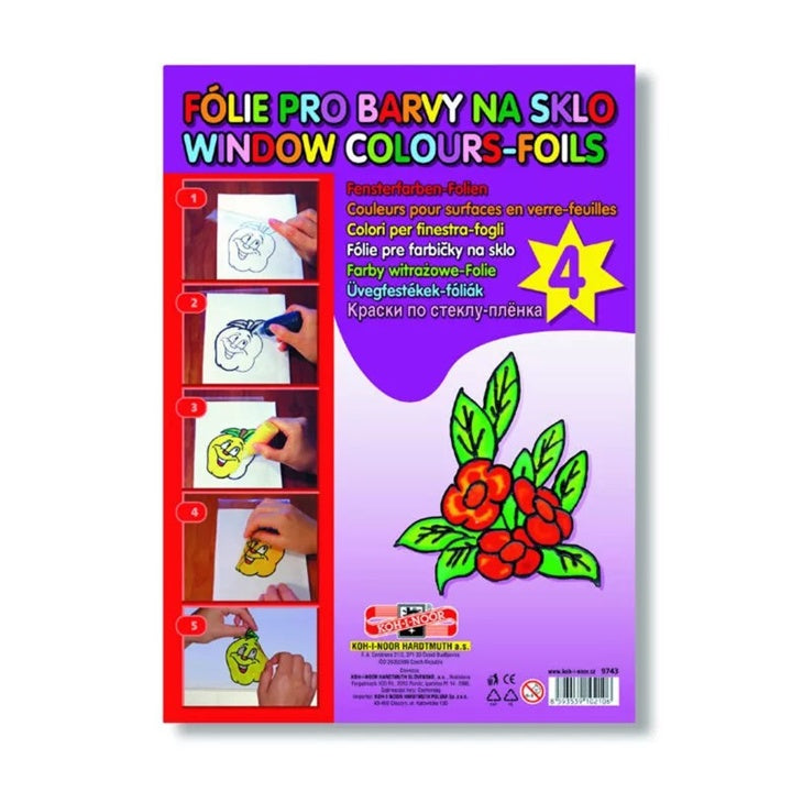 Pellicole creative per finestre - Set di 4 pezzi