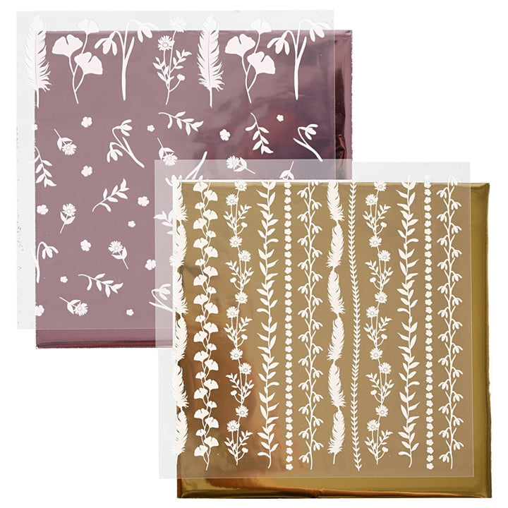 Pellicole decorative e metalliche per il trasferimento 2 in 1 | varie varianti