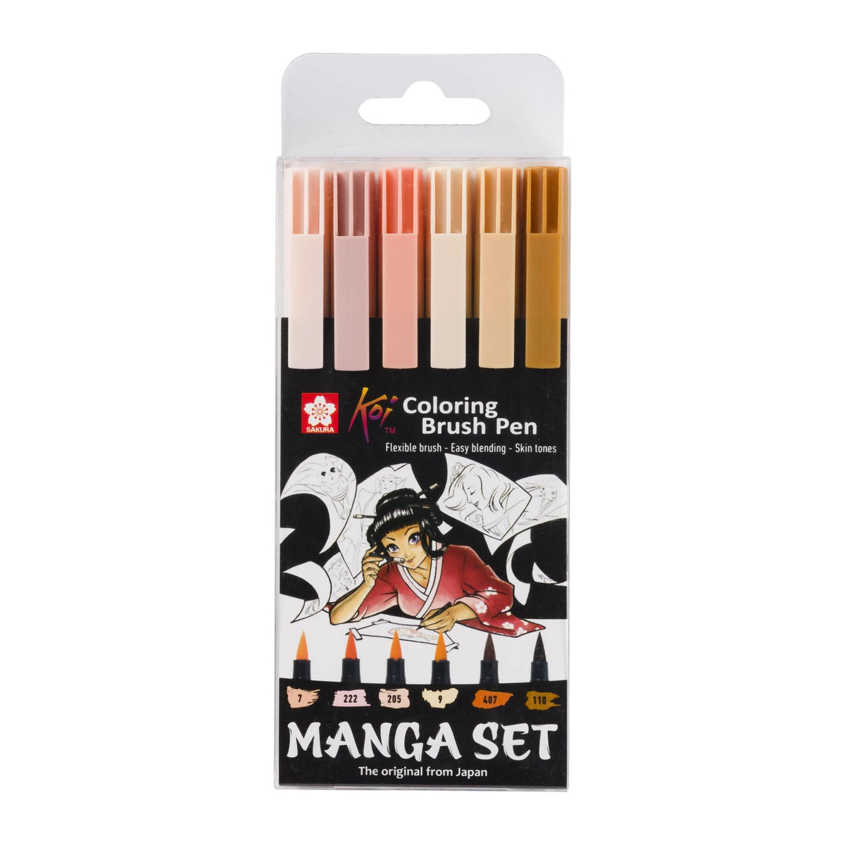 Pennarelli acquerellabili a pennello SAKURA Koi Coloring Brush Manga