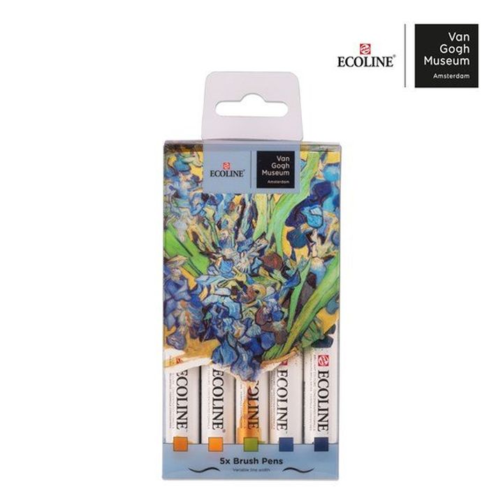 Pennarelli ad acquerello Ecoline Brush Pen - Museo Van Gogh - 5 pezzi